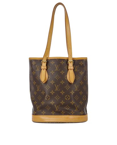 Bucket Bag, &pound;750, Handbags, Brown, Coated Canvas/Leather, Front view